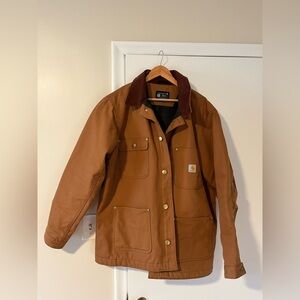 Carhartt LOOSE FIT FIRM DUCK BLANKET-LINED CHORE COAT size L